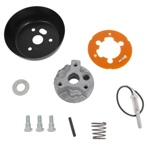 Grant Steering Wheel Installation Kits 3162 Kit, 3-Bolt Mount, Matte Black, Aluminum, AMC/GM/Jeep, Kit thumbnail 3