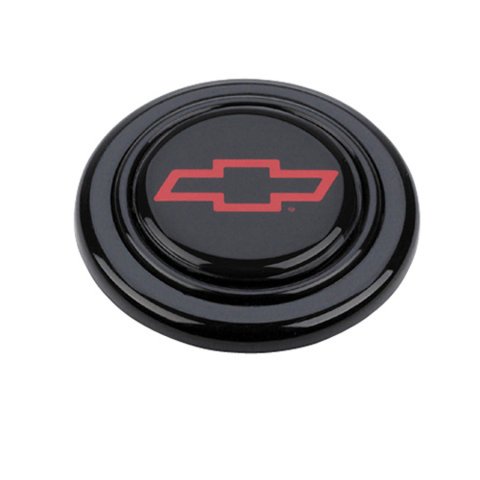Grant Horn Buttons 5660 Button, Plastic, Black, Chevy Bowtie Logo, Signature/Performance/Race Series, Each thumbnail 2