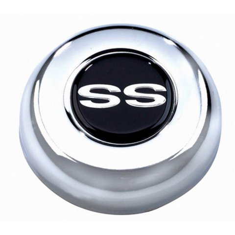 Grant Horn Buttons 5629 Button, Steel, Chrome, SS Logo, for Challenger, Classic Series, Each thumbnail 2