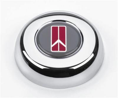 Grant Horn Buttons 5634 Button, Steel, Chrome, Oldsmobile Logo, for Challenger, Classic Series, Each thumbnail 1