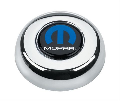 Grant Horn Buttons 5690 Button, Steel, Chrome, Mopar Emblem, for Challenger, Classic Series, Each thumbnail 1