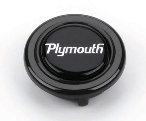 Grant Horn Buttons 5674 Button, Plastic, Black, Plymouth Logo, Signature/Performance/Race Series, Each thumbnail 2