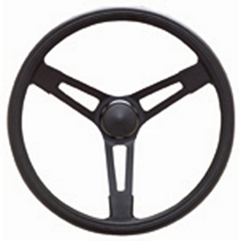 Grant Racing Performance Series Steel Steering Wheels 675 Wheel, Performance, Steel/Black, Foam/Black, 3-Spoke, without Fingergrips,15 in. Dia., 3-Bolt, Each thumbnail 1