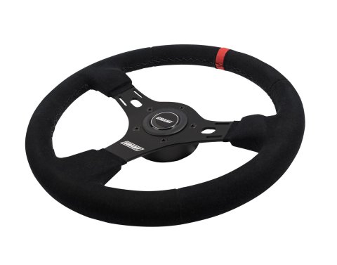 Grant Evolution GT Steering Wheels 1081 Wheel, GT, Aluminum/Black, Vinyl, Leather, Black, Gray, 3-Spoke, 13.75 in. Diameter, Each thumbnail 2