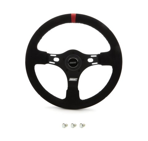 Grant Evolution GT Steering Wheels 1081 Wheel, GT, Aluminum/Black, Vinyl, Leather, Black, Gray, 3-Spoke, 13.75 in. Diameter, Each thumbnail 4