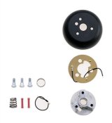 Grant Steering Wheel Installation Kits 4324 Kit, 3-Bolt Mount, Matte Black, Aluminum, Mopar, Kit thumbnail 1