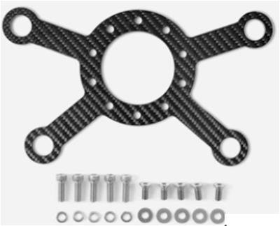 Grant Steering Wheel Switch Plates 264 Plate, Carbon Fiber 4 Hole Plate for 3mm Low Gloss thumbnail 1