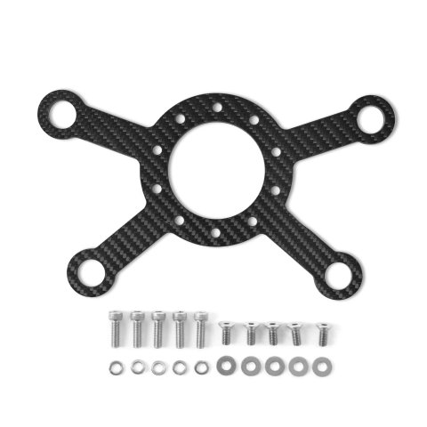 Grant Steering Wheel Switch Plates 264 Plate, Carbon Fiber 4 Hole Plate for 3mm Low Gloss thumbnail 2