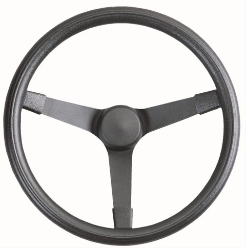 Grant Racing Performance Series Steel Steering Wheels 332 Wheel, Winston Cup Style, Steel/Black, Foam/Black, 3-Spoke, 14.75 in. Diameter, 3-Bolt Mount, Each