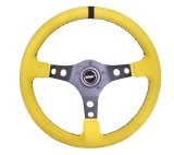 Grant Products Steering Wheels 8517 Suede Yellow with Center Stripe, Alumiunum Spoke, and Universal 3 or 5 Hole Pattern (Installation Hub Needed) thumbnail 1