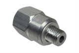ICT Billet Gauge Adapters 551159 Adapter, Straight, Aluminum, Natural, M12 x 1.5 Male Threads, 1/8 in. NPT Female Threads, Each thumbnail 1