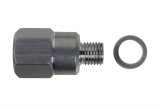 ICT Billet Gauge Adapters 551159 Adapter, Straight, Aluminum, Natural, M12 x 1.5 Male Threads, 1/8 in. NPT Female Threads, Each thumbnail 2