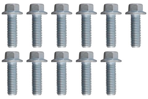ICT Billet LS Valley Pan Cover Flange Bolts 551433 Bolt, Steel, Clear Zinc, Hex Head, Chevy, Small Block, 4.8, 5.3, 5.7, 6.0, 6.2, 7.0L, Kit thumbnail 1