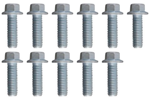 ICT Billet LS Valley Pan Cover Flange Bolts 551433 Bolt, Steel, Clear Zinc, Hex Head, Chevy, Small Block, 4.8, 5.3, 5.7, 6.0, 6.2, 7.0L, Kit thumbnail 2