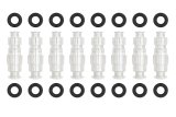 ICT Billet Mock-Up Fuel Injector Plugs 551333-LS3 Replicas, Plugs, Aluminum, Natural, LS3 Height, Chevrolet, 6.2L Small Block LS, Set of 8 thumbnail 5
