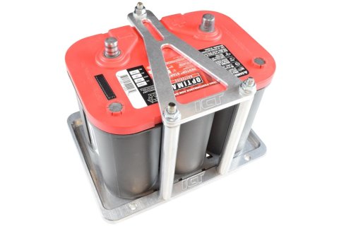 ICT Billet Battery Trays 551181 Tray, Aluminum, Natural, 8.5 in. Width, 11.250 in. Length, Hold-down, Kit thumbnail 3