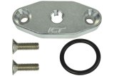ICT Billet Turbocharger Oil Pan Adapter Flanges 551608 Feed Line Adapters, Feed Type, Stock Size, Bolt On, Aluminum, Natural, GM LS, Kit thumbnail 1