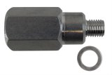 ICT Billet Gauge Adapters 551149 Adapters, Straight Fitting, Aluminum, Natural, M12 x 1.5 Male Threads, 1/2 in. NPT Female Threads, Chevrolet, LS, Each thumbnail 2