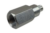ICT Billet Gauge Adapters 551149 Adapters, Straight Fitting, Aluminum, Natural, M12 x 1.5 Male Threads, 1/2 in. NPT Female Threads, Chevrolet, LS, Each thumbnail 3