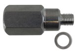 ICT Billet Gauge Adapters 551149 Adapters, Straight Fitting, Aluminum, Natural, M12 x 1.5 Male Threads, 1/2 in. NPT Female Threads, Chevrolet, LS, Each thumbnail 4
