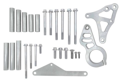 ICT Billet Fuel Pump Mounts 551969-LS02 Bracket, LS Engine Low Mount Driver Side Mechanical Bracket with Iron Block and Motor Plate thumbnail 8