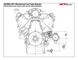 ICT Billet Fuel Pump Mounts 551969-LSD1 Bracket, LS Engine Low Mount Driver Side Mechanical Bracket thumbnail 1