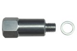 ICT Billet Gauge Adapters 551179L Adapter, Straight, Aluminum, Natural, M12 x 1.5 Male Threads, 3/8 in. NPT Female Threads, Each thumbnail 2