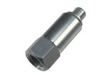 ICT Billet Gauge Adapters 551179L Adapter, Straight, Aluminum, Natural, M12 x 1.5 Male Threads, 3/8 in. NPT Female Threads, Each thumbnail 3