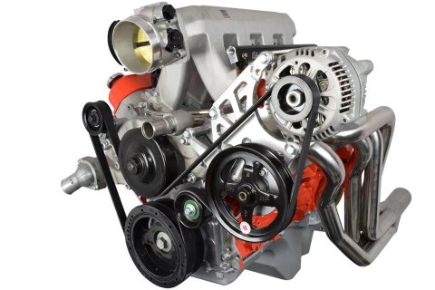 ICT Billet Alternator/Power Steering Bracket Kits 551521X-1 Engine Accessory Kits, Corvette LS Alternator & Power Pump Bracket, Aluminum, Kit thumbnail 4