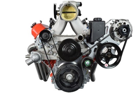 ICT Billet Alternator/Power Steering Bracket Kits 551521X-1 Engine Accessory Kits, Corvette LS Alternator & Power Pump Bracket, Aluminum, Kit thumbnail 6