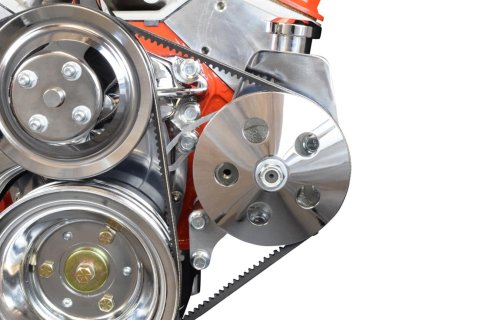 ICT Billet Power Steering Brackets 551522 Brackets, Saginaw P Series, Engine Block Mount, Driver Side, Aluminum, Chevy, Kit thumbnail 2