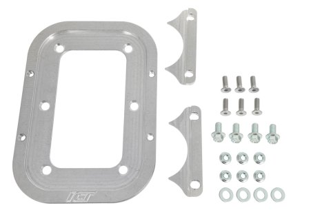 ICT Billet Battery Trays 551183 Tray, Aluminum, Natural, 7.900 in. Width, 11.200 in. Length, Hold-down, Kit thumbnail 1