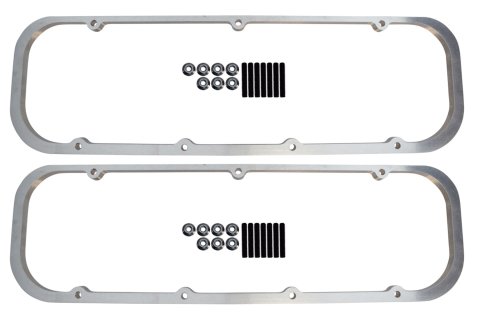 ICT Billet Valve Cover Spacers 551640-5 and Adapters, Perimeter Bolt Mounting, 0.500 in. Thickness, Aluminum, Natural, Chevy, Big Block, Pair thumbnail 2