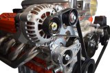 ICT Billet Alternator Brackets 551750-1 Bracket, Upper/Lower Bracket, Aluminum, Natural, Cylinder Head Mount, Passenger Side Top Mount, Chevy, LS, Kit thumbnail 2