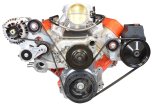 ICT Billet Alternator Brackets 551750-1 Bracket, Upper/Lower Bracket, Aluminum, Natural, Cylinder Head Mount, Passenger Side Top Mount, Chevy, LS, Kit thumbnail 4