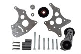 ICT Billet Alternator Brackets 551750-1 Bracket, Upper/Lower Bracket, Aluminum, Natural, Cylinder Head Mount, Passenger Side Top Mount, Chevy, LS, Kit thumbnail 9