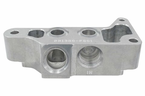 ICT Billet Oil Filter Adapters 551350-FS01 Remote Filter, LS Remote Adapter for Front Sump Sheet Metal Pan thumbnail 7