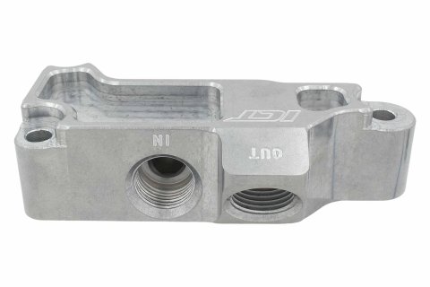ICT Billet Oil Filter Adapters 551350-FS01 Remote Filter, LS Remote Adapter for Front Sump Sheet Metal Pan thumbnail 8