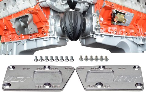 ICT Billet Motor Mount Adapters 551628 Mounts, Engine Swap, Plate, Bolt-In, Aluminum, SBC Gen III/IV Conversion, LS1/LS3, Pair