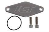 ICT Billet Fuel Pump Block-Off Plates 551152 Plate, Aluminum, Natural, Chevrolet, 5.3L/6.2L Small Block Gen V, Each thumbnail 1