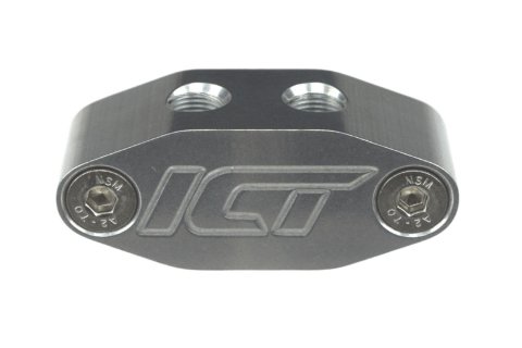 ICT Billet Gauge Adapters 551541 Adapters, Straight Fitting, Aluminum, Natural, 16mm x 1.5 Female Threads, 1/8 in. NPT Female Threads, 1/8 in. NPT Female Threads, Kit thumbnail 3