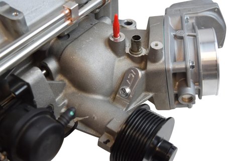 ICT Billet Fuel Vapor Purge Solenoid Plugs 551359 Plug Fittings, Plugs, Flanged Hex Head, Bolt-on, Aluminum, Natural, Chevy, 5.7L LT5, Each