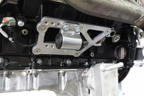 ICT Billet Motor Mount Adapters 551028-GZ01 Mounts and Inserts, Complete Style, Bolt-in, Steel Bracket, Black Polyurethane Bushing, Ford, 7.3L 7X V8, Pair thumbnail 5
