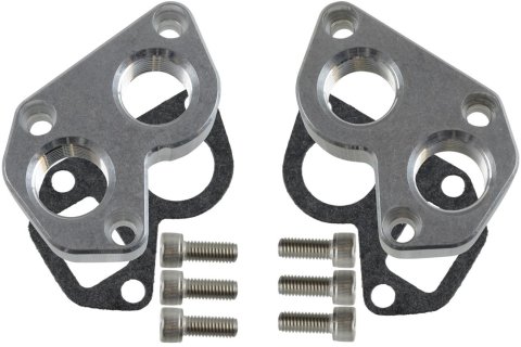 ICT Billet Remote Mount Water Pump Adapters 551536 Spacers, LSX REMOTE MOUNT WATER PUMP Adapter Plate 3/4" NPT Chevy LS1 LS Camaro 536 thumbnail 2