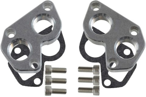 ICT Billet Remote Mount Water Pump Adapters 551536 Spacers, LSX REMOTE MOUNT WATER PUMP Adapter Plate 3/4" NPT Chevy LS1 LS Camaro 536 thumbnail 6
