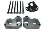 ICT Billet Water Pump Spacer Kits 551697 Spacers, 1.500 in. Thickness, Aluminum, Natural, Buick, Cadillac, Chevy, GMC, LS, Kit thumbnail 2
