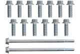 ICT Billet Oil Pan Bolt Sets 551680 Bolts, Hex-flange, Steel, Natural, Chevrolet, Gen III/IV LS Engines, Set thumbnail 2