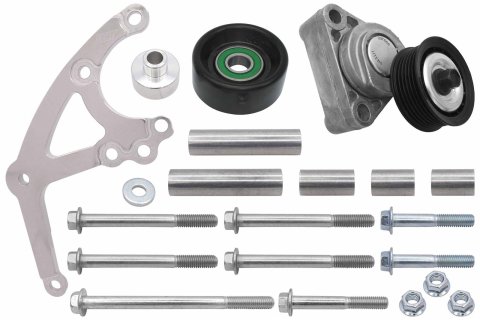ICT Billet Alternator Brackets 551667EWP-2 Bracket, Driver Side, Aluminum, Natural, Chevrolet, LS Engine, Electric Pump, Kit thumbnail 3