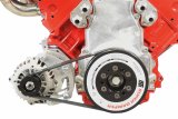 ICT Billet Alternator Brackets 551177LS0-2 Brackets, Lower Bracket Only, Right Side Lower Mount, Engine Block Front Mount, Aluminum, Natural, Serpentine, Chevrolet, LS, Kit thumbnail 2