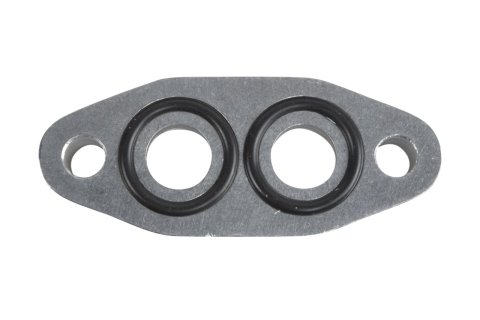 ICT Billet Oil Cooler Adapter Plates 551600 Hose Kits, Plates, Aluminum, Bolt-on, -6 AN O-ring, Female AN, Chevy, Small Block LS, Each